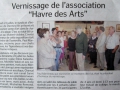 Статья в местной газете о выставке в Денвиле. Нормандия