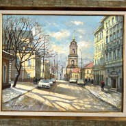 Москва. Март на Рождественке. х.м. 40х50 2025г.
