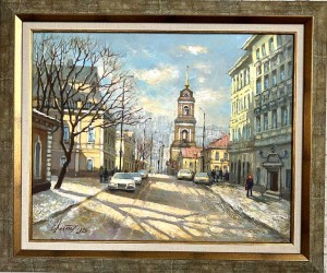 Москва. Март на Рождественке. х.м. 40х50 2025г.