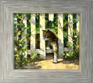 Незванный гость. х.м. 40х40 2025г.