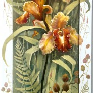 Триптих ОРАНЖЕРЕЯ  левая.часть х.м. 34х85 2026г