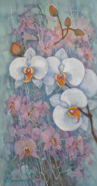 Орхидеи. л.ч. триптих